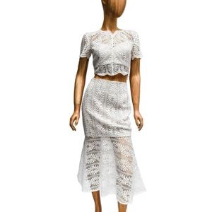 KEEPSAKE the Label Uptown Lace Midi Skirt - XXS